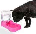 iplusmile Pet Water Feeder Gravity Bowl Automatic Dog Puppy Water Dispenser Non-Spill Smooth Surface 7.48X5.90X4.33 Inch Home Pet Shop