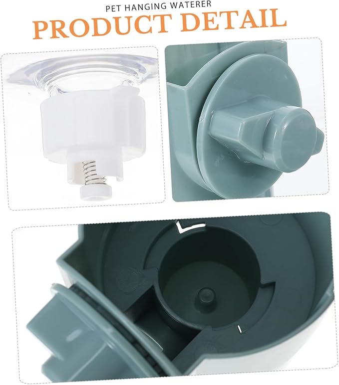Happyyami Automatic PET Water Feeder for Cats Dogs Hanging Design Tip Plastic Water Dispenser for PET Feeding Supplies