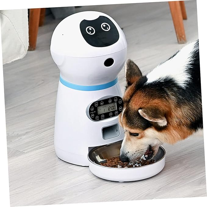 1set Feeder with Capacity Automatic Meal Timer and for Cats and Dogs USB Powered Intelligent Food Dispenser