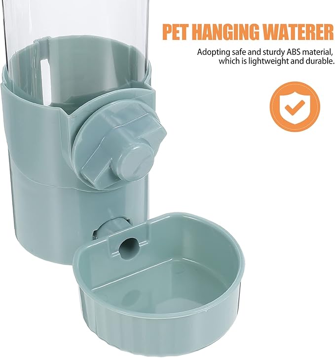 Water Dispenser for Dog Automatic Pet Water Dispenser Pet Hanging Feeder Cage Feeder Abs -Over for Cats and Dogs