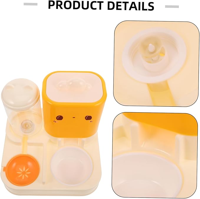 Automatic Pet Feeder Double Bowls Water Dispenser Cat Dog Feeding Station Easy Maintenance Sturdy Base