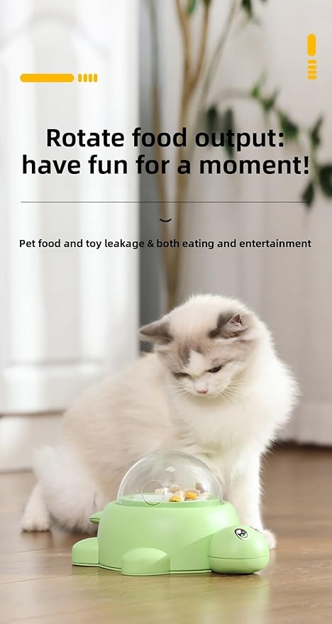 Dog Snack Auto Feeder - Dog Food Auto Feeder Toys | Snack Auto Feeder | Turtle Food Auto Feeder Toy | Interactive | for Pets, Mental Stimulation Training