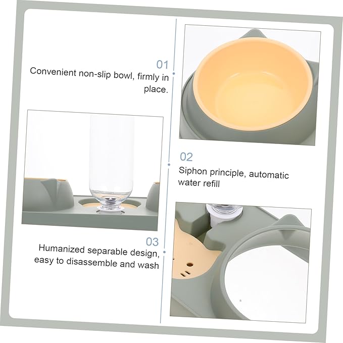 Automatic Feeder Dog Bowl Pet Food Dispenser Cat Bowl Food Dispenser Random Style