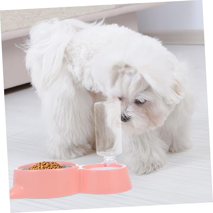 1pc Cat Ear Pet Bowl Dual-use Feeder for Dogs Cats Automatic Water Container Easy to Design for Daily Feeding Needs