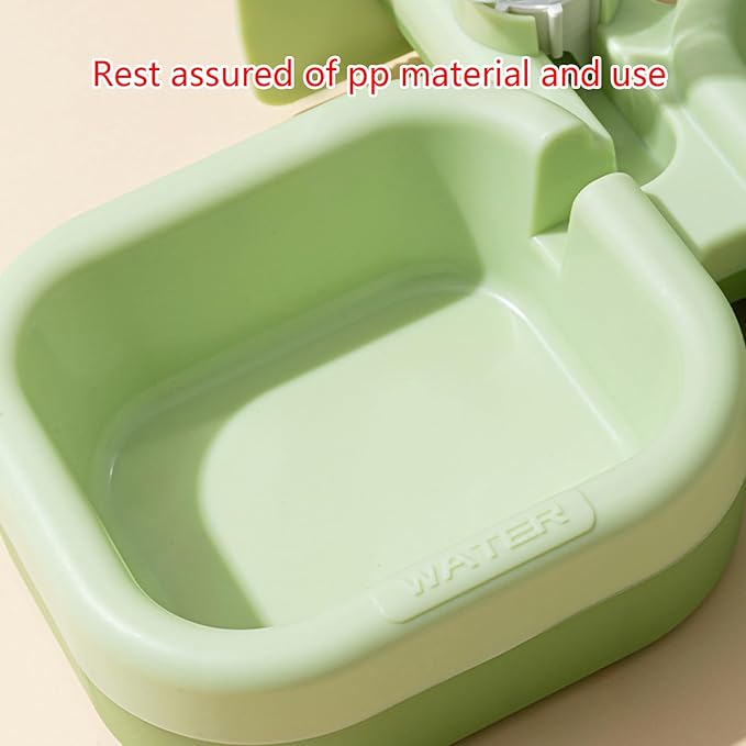 Automatic Cats Dogs Feeder Waterer Food Bowl Pet Feeding Solution 17Oz Water Dispenser for Small Large Pets