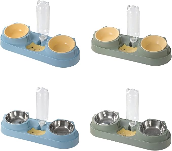 Pet Feeding Bowl Dog Food Small Dogs Food Large Capacity Anti-Skid Feeding Dispenser Kitten Feeder Pet Supplies for Small Dogs Treats