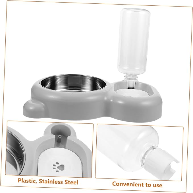 Milisten Multi-Function Pet Feeder Automatic Water Dispenser Bowl for Slow Eating Easy Design for Home and Pet Shops