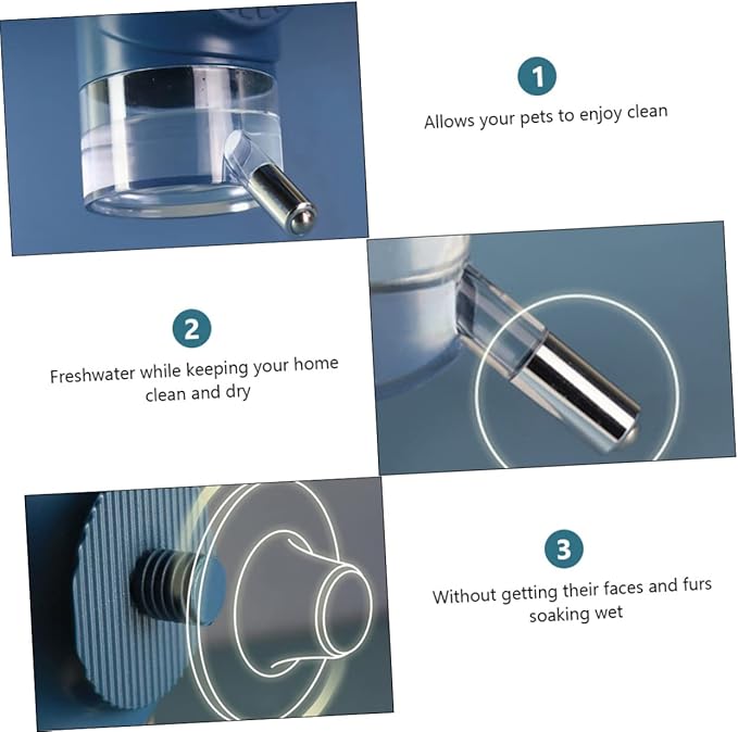 Pet Hanging Water Dispenser Automatic Dog Waterer with Nozzle Leak Design Convenient for Puppies Fresh Water Access Pet Accessories