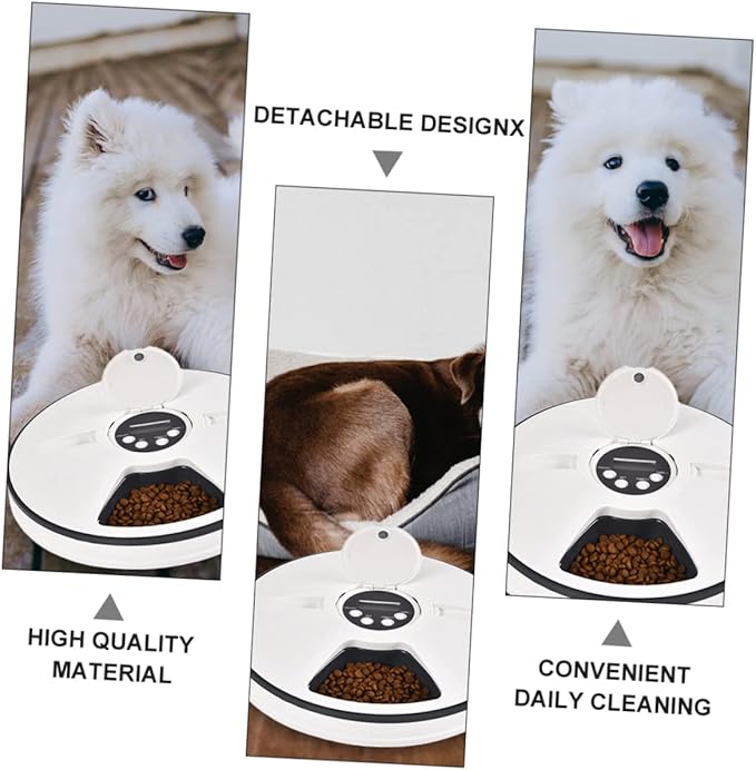 BESPORTBLE Smart Timing Pet Feeder Detachable Bowl for Dogs Automatic Feeding Plate