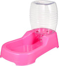 Pink Pet Water Feeder Bowl Safe High Density Material Spill Design Automatic Water Supply for Dogs and Puppies Home and Pet Shop Use