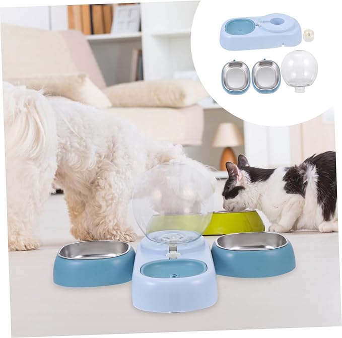 UPKOCH Automatic PET Water Dispenser Gravity Dog and Cat Drinking Fountain Dual Filters Practical 2.5L Capacity Water Feeder for Dogs and Cats