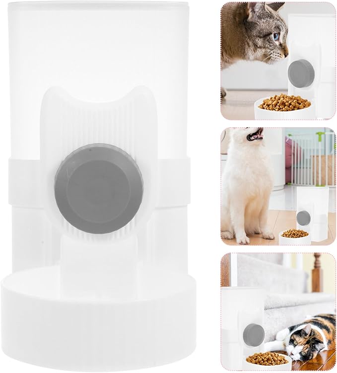 POPETPOP Automatic Pet Food Feeder Hanging Type Cat Dog Food Dispenser Pet Supply Easy Install Safe Design for Use