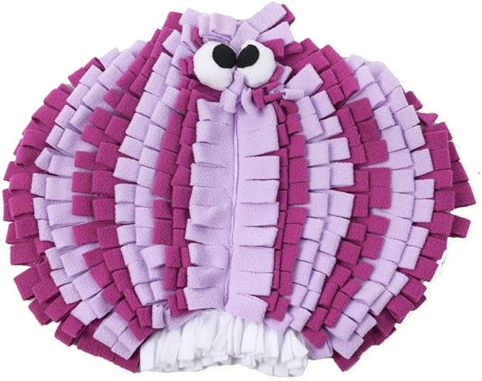 Vegetable Shaped Snuffle Mat for Dogs, Fun Slow Feeding Pad with Crinkle Paper and Squeaker, Interactive Nose Work Toy for Boredom Relief 50x40cm (Onion)