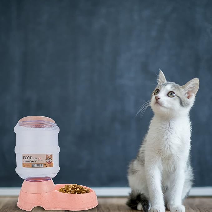 Automatic Pet Food Dispenser Capacity for Cats and Dogs Feeder Bowl Compact Design for Home Use Pet Supplies for Easy Feeding