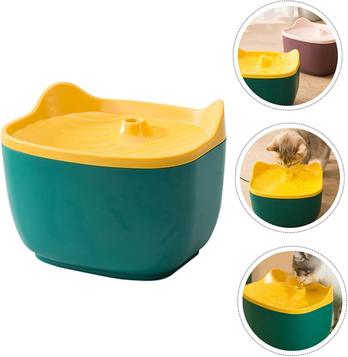 BESPORTBLE 1pc Automatic Pet Water Bowl Quiet Operation Cat Ear Design Automatic Refilling System for Cats and Dogs and Practical Water Dispenser Random Color