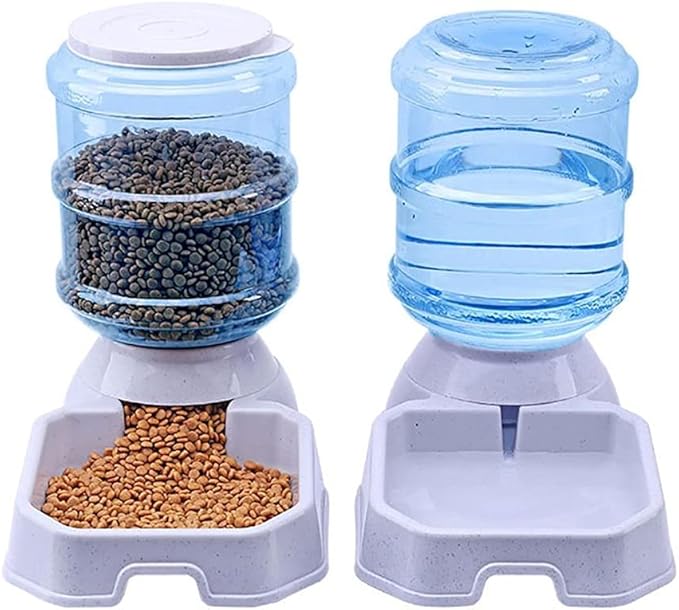3.8L Automatic Pet Feeders Dog Drinking Bowl Large Capacity Water Food Holder Dogs Supplies (Color : A, Size : One Size) (F One size)