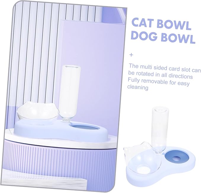Dog Tilted Food Bowl Automatic Water Refill Bowl Cat Stable Base Pet Feeding for Use