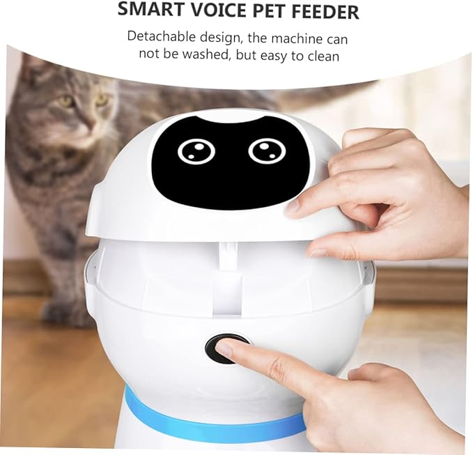 1set Feeder with Capacity Automatic Meal Timer and for Cats and Dogs USB Powered Intelligent Food Dispenser
