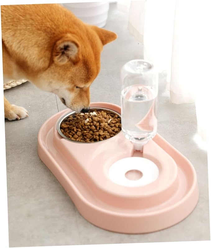 BESPORTBLE Automatic Water Filling Dog Bowl Outdoor Pet Water Feeder Stainless Steel Plastic Dual-use Bowl for Dogs Cats