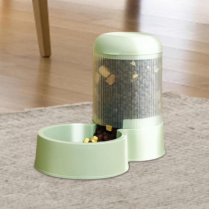 Food Dispenser Water Drinking Household Waterer Travel Supply Dish Puppy Automatic Pet Feeder for Small Medium Large Dog Cats Animals, Snack Feeder