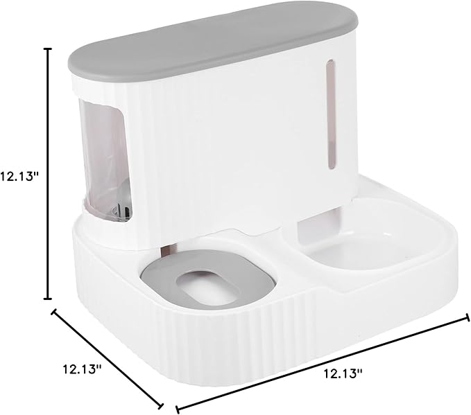 Pet Feeder Bowl for Small Dogs and Cats Automatic Detachable Water Dispenser Food Storage and Pet Materials for Continuous Fresh Water and Food Supply