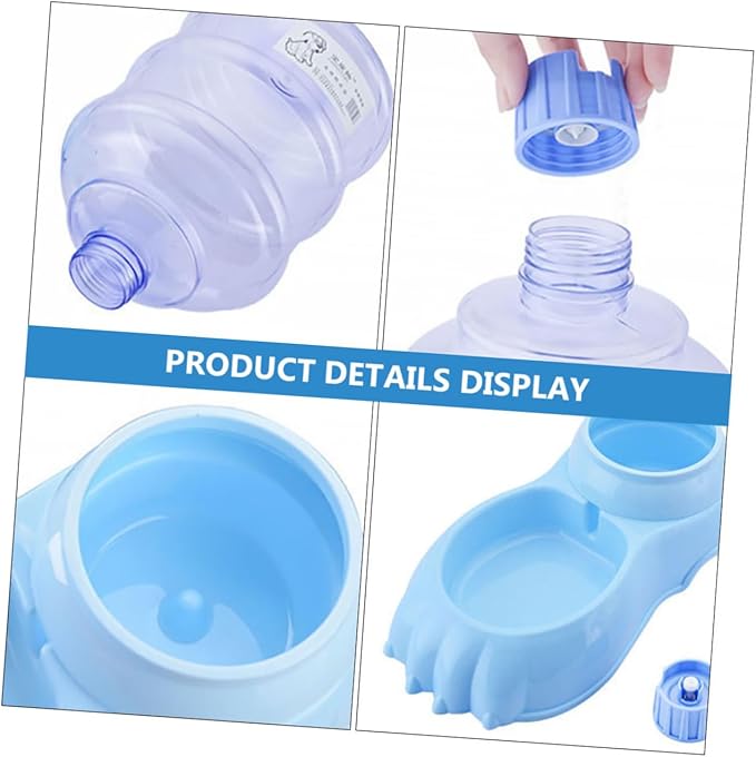 Cat Feeding Station Automatic Dry Food Feeder No-Slip Pet Bowl Water and Food Dispenser