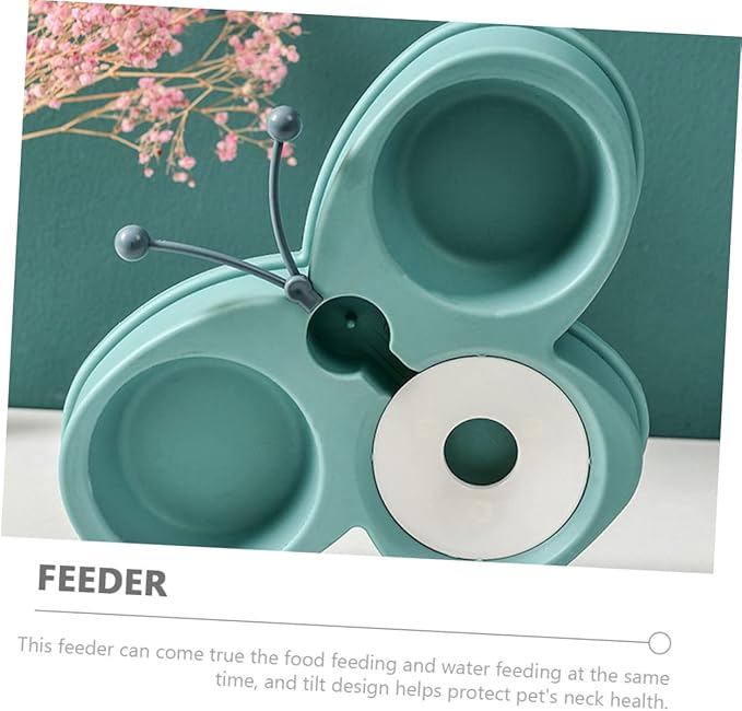 Automatic Pet Feeder and Water Dispenser Kit for Dogs and Cats Dual Bowl Design Bowls Convenient Pet Feeding and Hydration