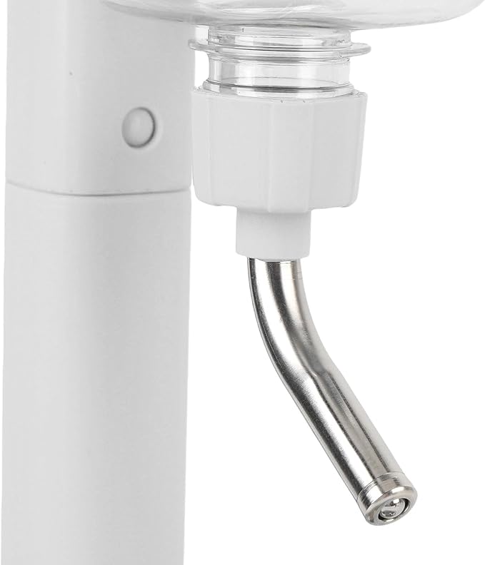 500ml Pet Standing Water Dispenser, Height Adjustable Plastic Cat Dog Water Feeder Bottle with Stainless Steel Bowl, Pet Automatic Water Dispenser for Pets Elegant