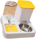 2IN1 Automatic Feeder for Small Dog Cats Food Feeder Double Bowl Food Container and Water Dispenser Pet Dishware