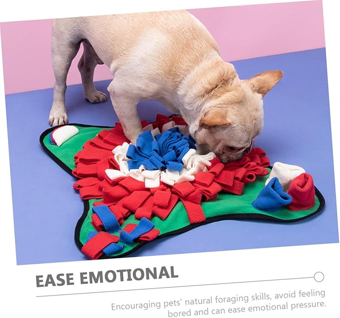 Dog Nose Training Mat Sniffing Pad for Snack Slow Eating Pet Feeding Mats Dog Supplies Nose Work Polar Fleece