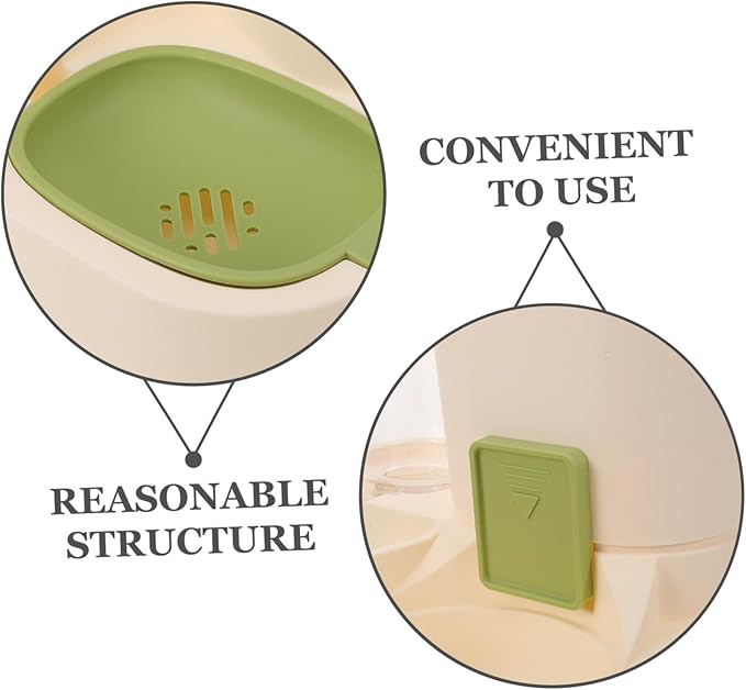 Automatic Pet Water Feeder with Dry and Wet Food Separation Capacity Dog Water Dispenser and Cat Bowls Detachable Easy Multiple Pets Sturdy