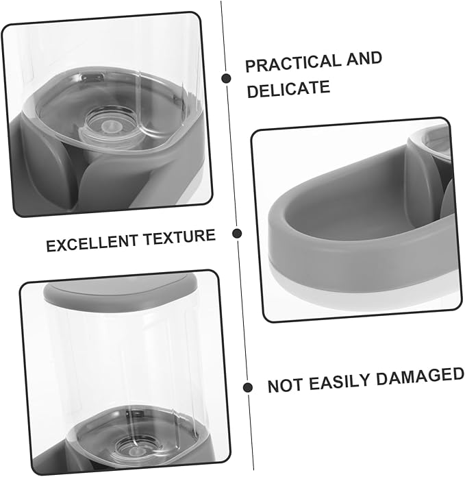 Milisten Pet Food and Water Bowl Automatic Feeder for Dogs Cats Storage Container Gravity Feeder Easy to Use