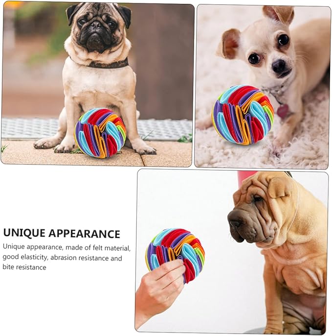 FRCOLOR 4pcs Pet Sniff Chewing Toy for Dogs Encourages Natural Foraging Skills Felt Material for Interactive Play and Reducing Boredom