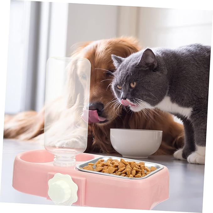 Automatic Pet Feeder and Water Dispenser Set for Dogs and Cats - Detachable, Convenient, and Easy to Use