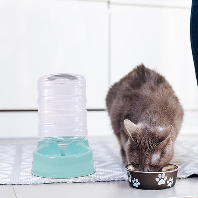 Pet Water Fountain Dispenser for Dogs and Cats Feeder Automatic Drinking Station for Home Use Easy to and Install