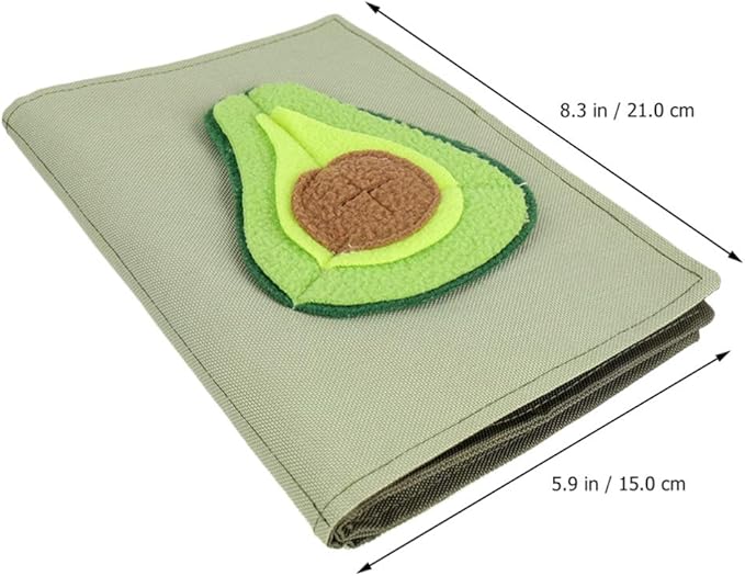 POPETPOP Tricky Treat Toy Interactive Food Dispensing Dog Blanket Pet Training Book for Dogs Slow Feeder Activity Mat Safe Fleece Engaging Puzzle for Feeding and Playtime
