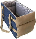 Dog Cat Carrier - Dog Car Booster Seat For Cats Dogs With Dog Travel Car Carrier With Safety Tethers Console Car Seat For Dogs(Blue)