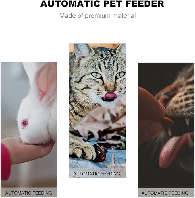 POPETPOP Dog Automatic Feeder- Pet Food Dispenser Self Dispensing Gravity Automatic Feeder for Small&Medium Pets 3. 5L ()