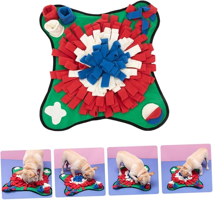 Dog Sniffing Mat for Training – Slow Feeding Cushion for Puppies Non-Slip PET Nose Work Mat Sturdy Dog Supplies for Interactive Play and Mental Stimulation