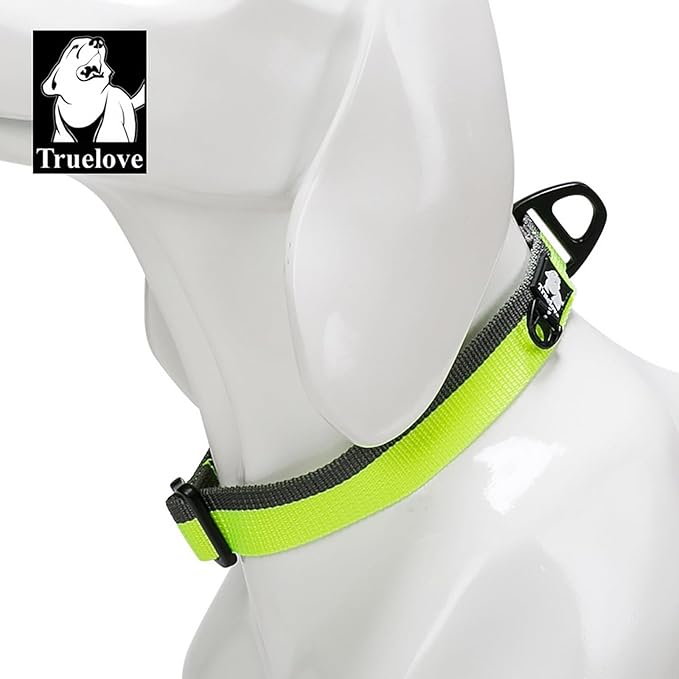 Truelove Dog Collars Set Reflective Collar for Small Medium Large Dogs Puppy Adjustable Padded Soft Nylon Comfy Neck TLC5271