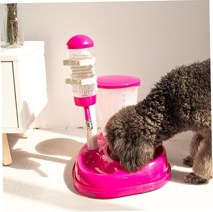 Milisten 1pc Automatic Pet Water Dispenser and Food Feeder Capacity and Material Drinking Bowl for Dogs and Pets