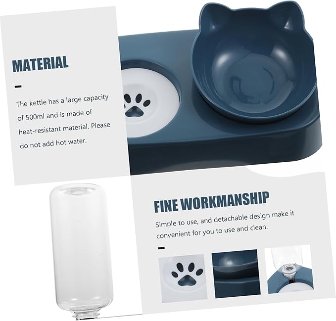 BESPORTBLE Cat Dog Water Feeder Automatic Pet Feeder Bowl Stable Basin Plastic Easy to Maintain