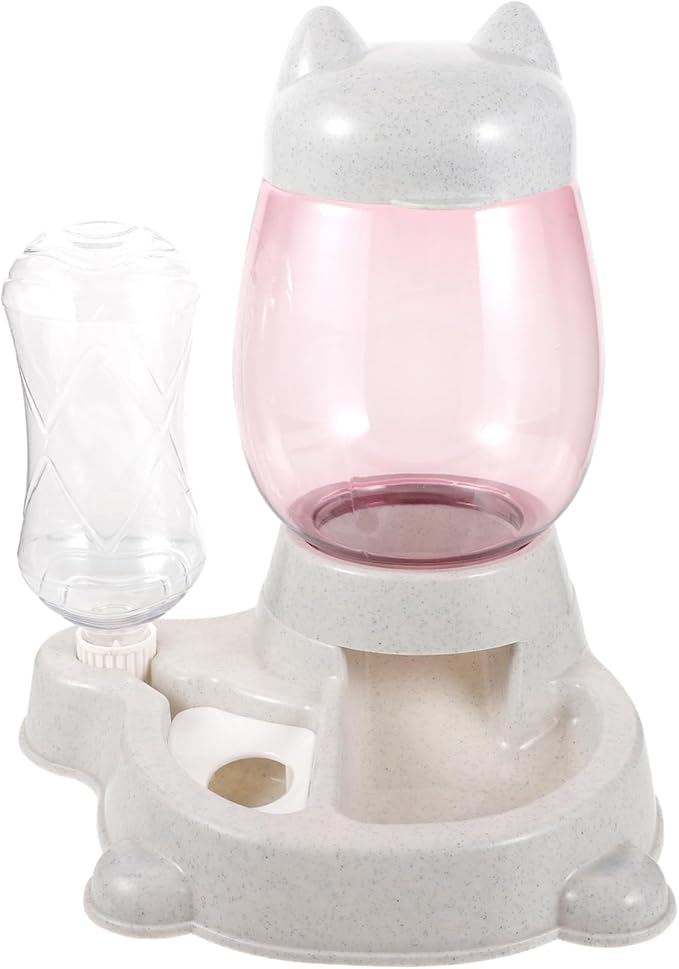BESPORTBLE Automatic Pet Feeder with Capacity Food and Water Dispenser for Cats Dogs and Puppies Durable Feeding Bowl for Indoor Use Convenient and Easy to Clean