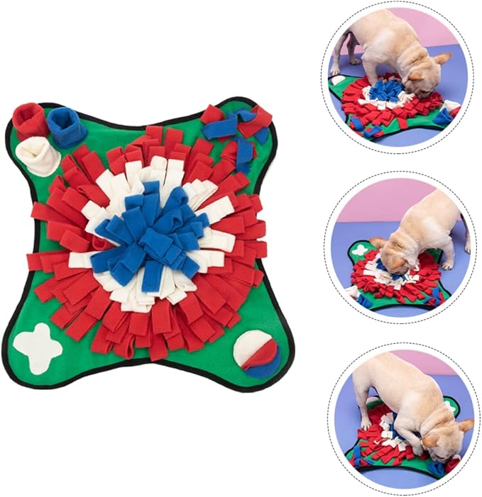 Dog Sniffing Mat for Training – Slow Feeding Cushion for Puppies Non-Slip PET Nose Work Mat Sturdy Dog Supplies for Interactive Play and Mental Stimulation