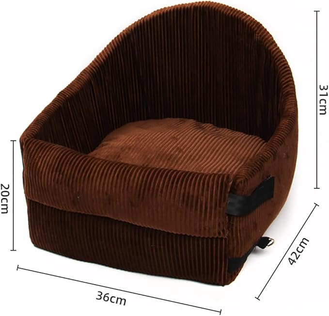 Cat and Dog car seat Cushion,Dog Car Seat Pet Booster Seat Pet Travel Safety Car Seat,Travel Safety,Non-Slip Base,Suitable for car, Home (Color : D, Size : 36x42x31cm)