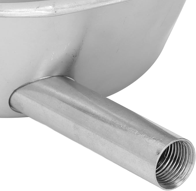 Automatic Animal Water Bowl, Stainless Steel Livestock Water Feeder Trough for Pig Goat Sheep Dog Cattle, Hydration Ensured at All Times, Medication (Small Elliptical, Size: