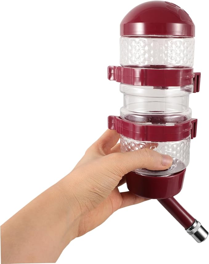 Yardwe Automatic Pet Water Dispenser Hanging Cat and Dog Water Bottle Feeder for Crate Use Prevents Overflow for Healthy Hydration and Convenient Pet Care