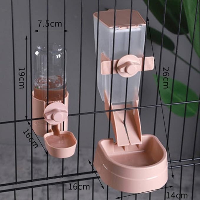 MBETA Cat Bowl Hanging Fixed Anti-Tumble Neck Protection Food Basin cat and Dog Drinking Water Hanging Automatic pet Feeder