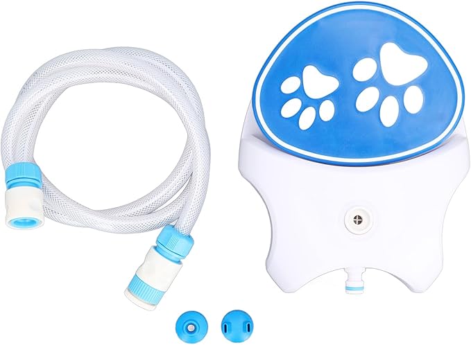 Klauenfuhundwasserbrunnen Step Donors, Automatic Sprinkler with Hose for Dogs and Cats, Suitable for and Types