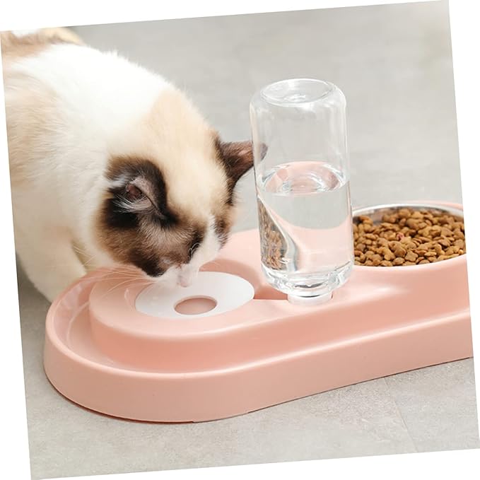 HANABASS Pet Water Dispenser Pet Water Feeder Automatic Drink Dish Dog Cat Plastic Stainless Steel Feeding Bowl Sink Partition